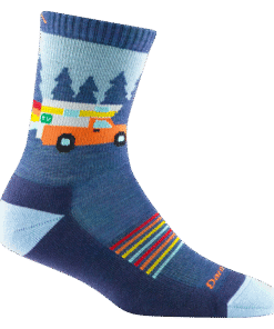 Darn Tough Merino Wool Kids Van Wild Micro Crew Lightweight Hiking Socks