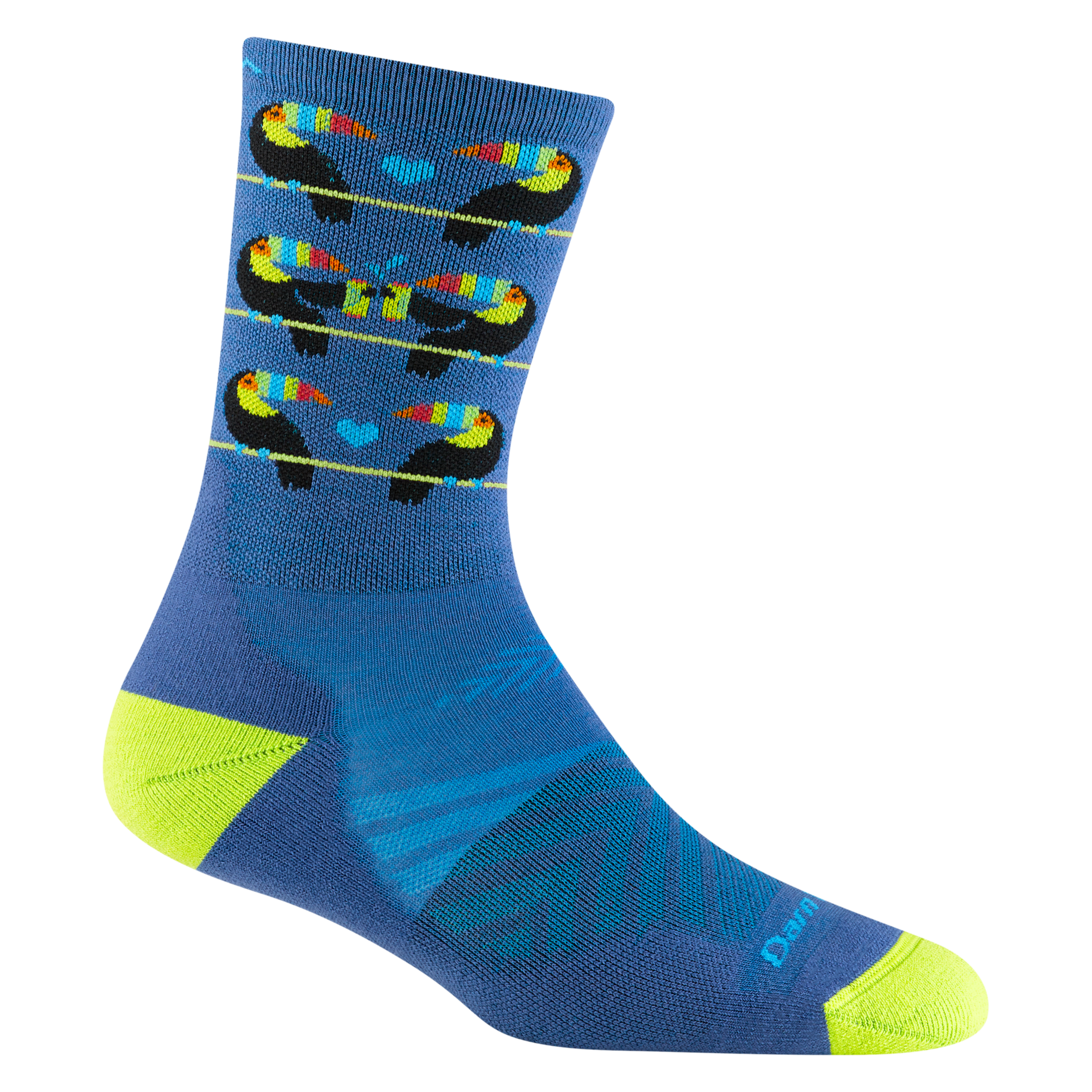 Darn Tough Merino Wool Women's Toco Loco Micro Crew Ultra-Lightweight Running Sock-Last Chance