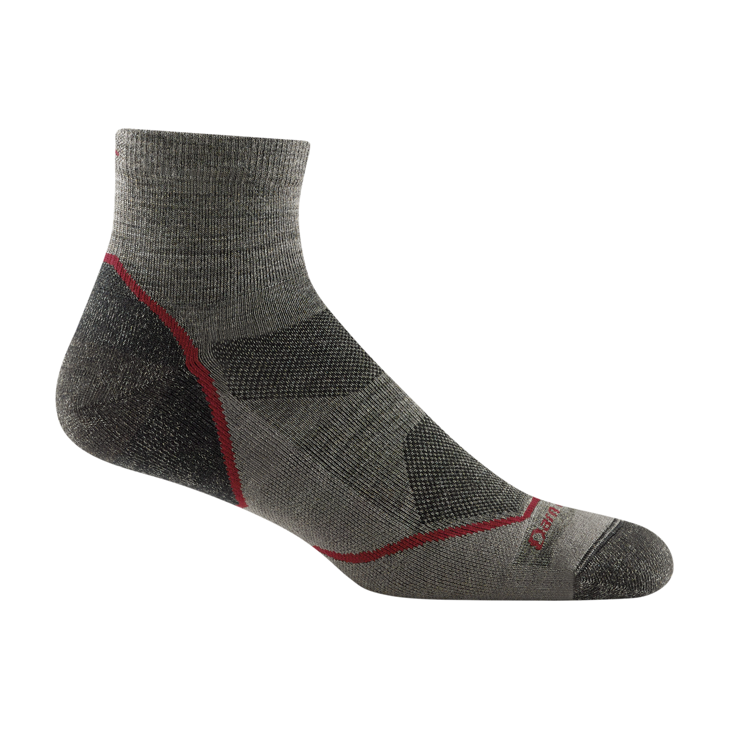 Darn Tough Merino Wool Men's Light Hiker Quarter Lightweight Hiking Socks - Image 7