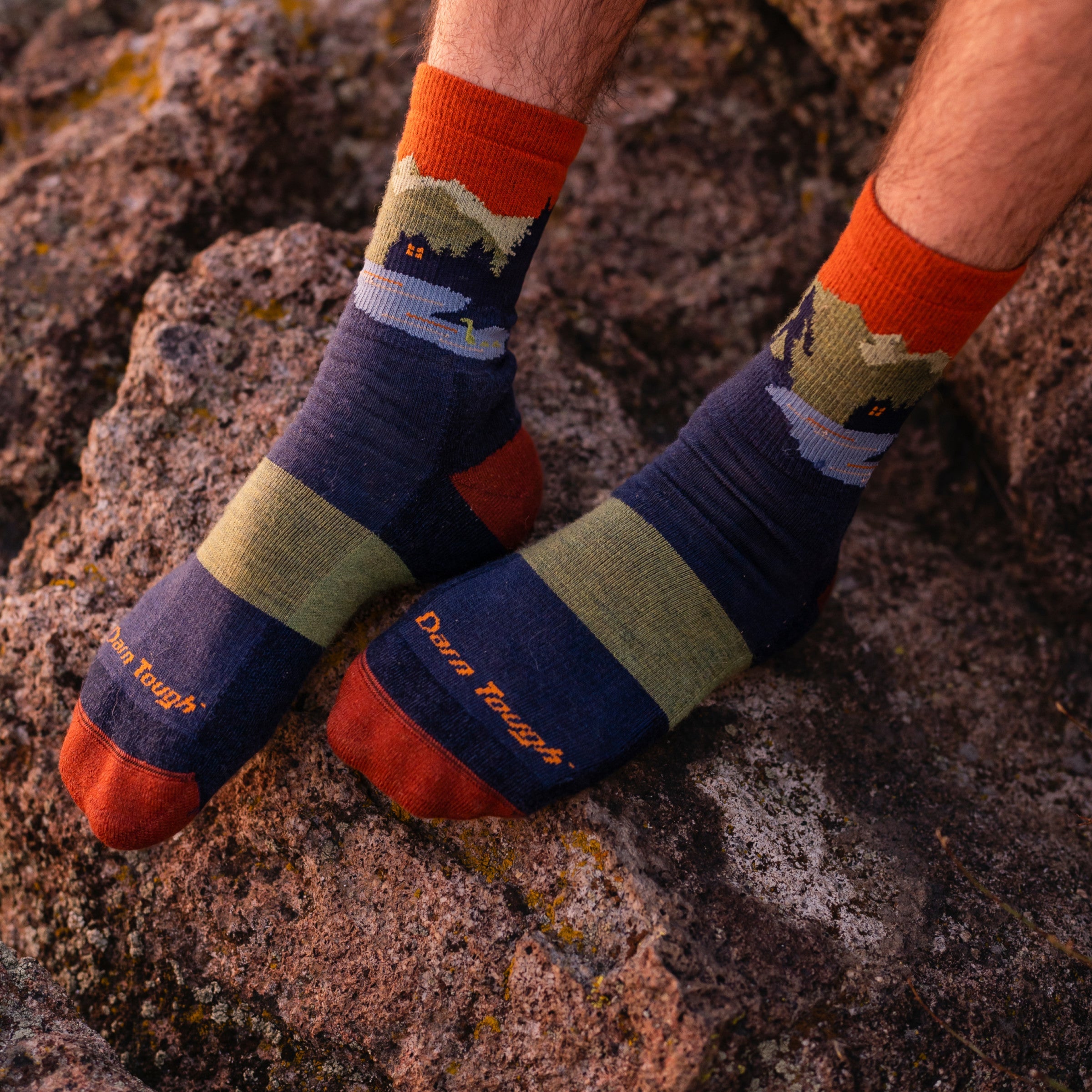 Darn Tough Merino Wool Men's Close Encounters Micro Crew Midweight Hiking Socks - Image 2