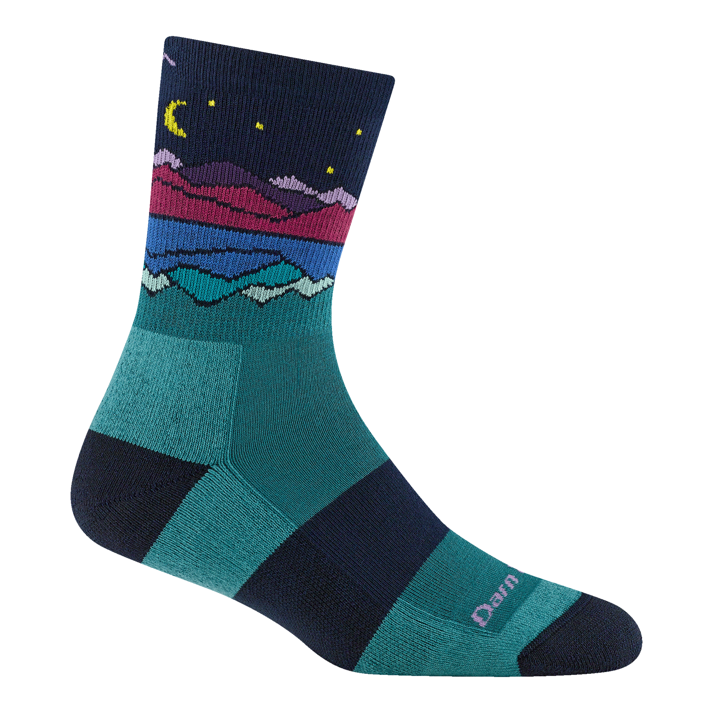 Darn Tough Merino Wool Women's Mirror Lake Micro Crew Midweight Hiking Socks