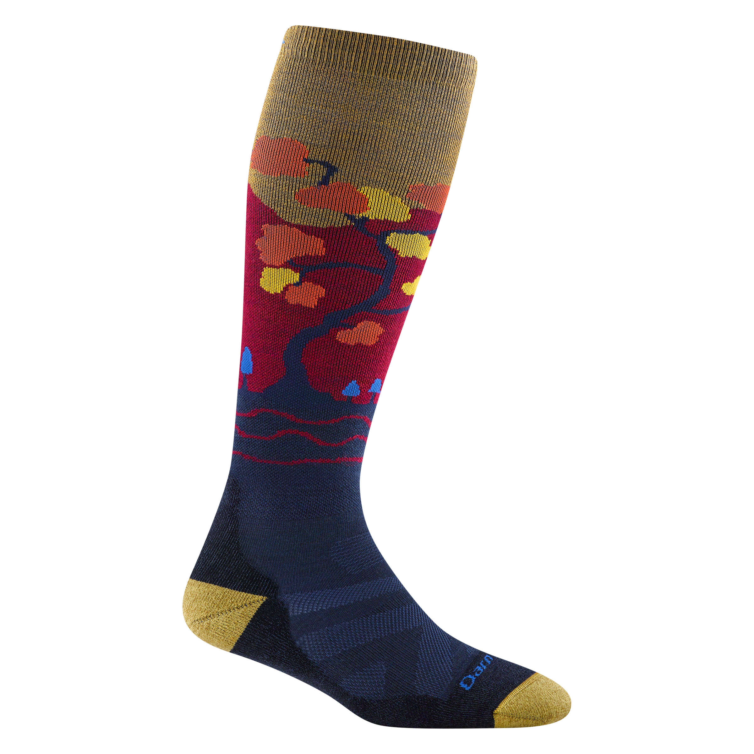 Darn Tough Merino Wool Women's Enchanted Over-the-Calf Midweight Ski & Snowboard Socks - Image 2