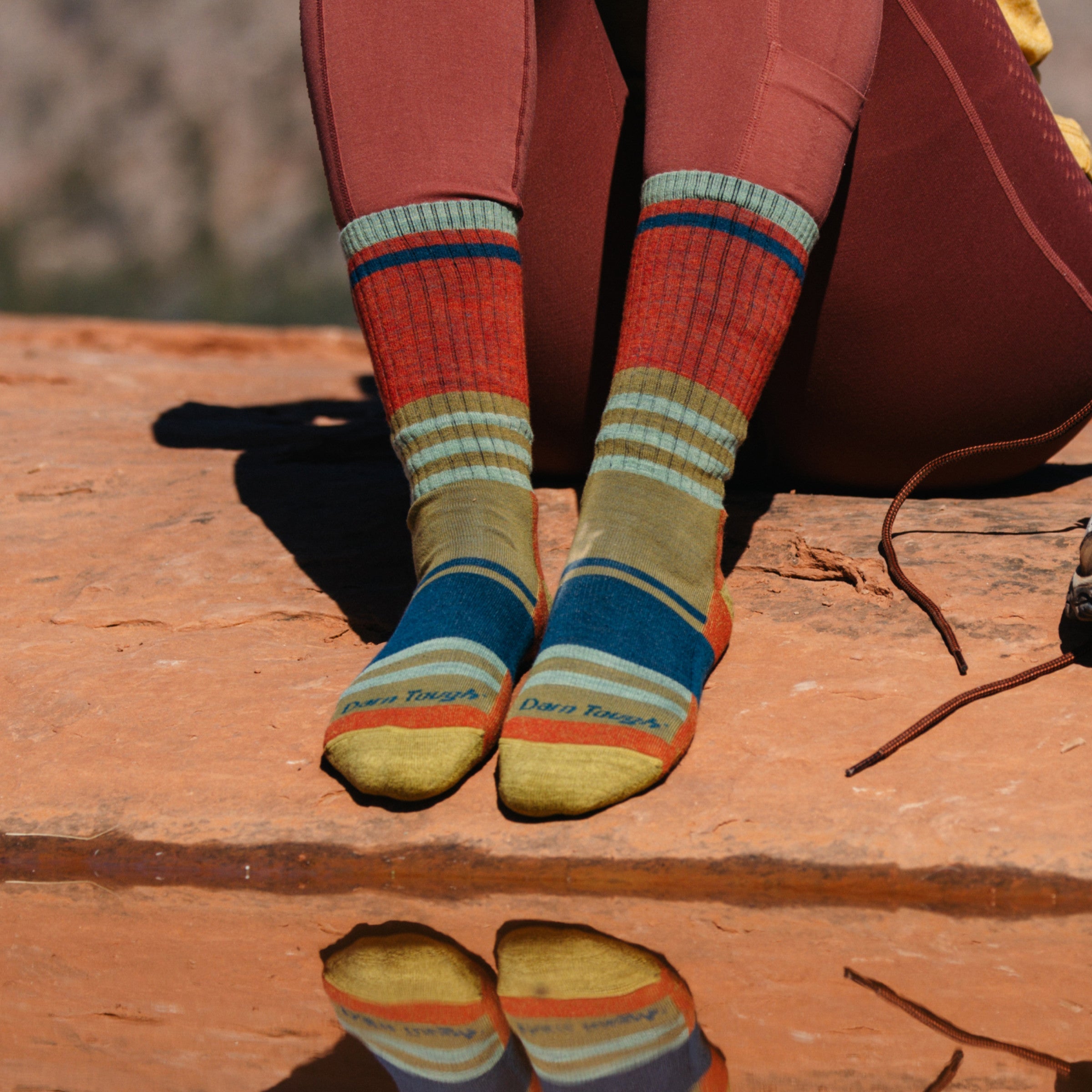 Darn Tough Merino Wool Women's Her Spur Boot Lightweight Hiking Socks - Image 7