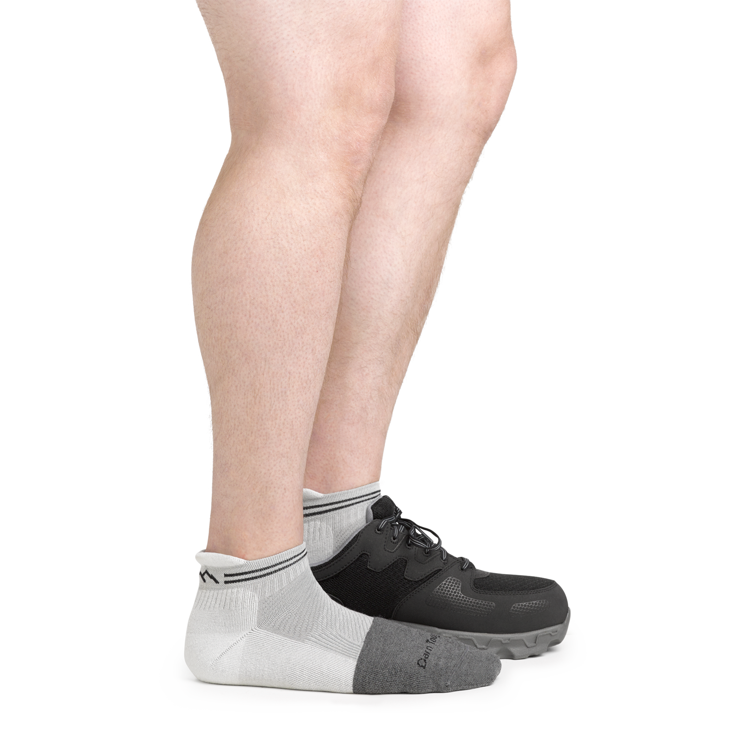 Darn Tough Merino Wool Men's Steely No Show Tab Lightweight Work Sock - Image 4