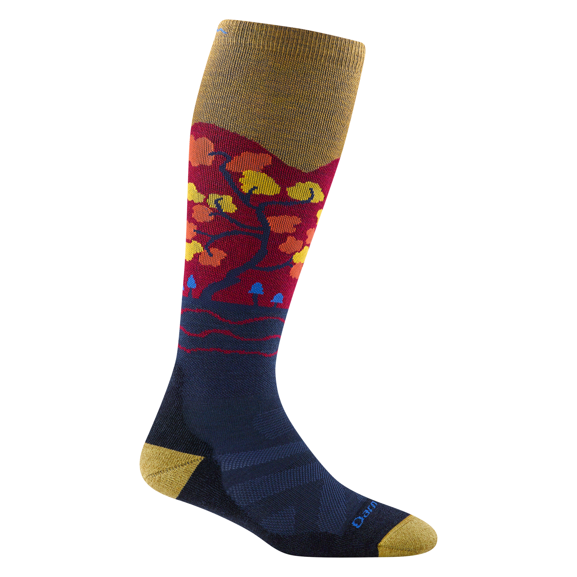 Darn Tough Merino Wool Women's Enchanted Over-the-Calf Midweight Ski & Snowboard Socks